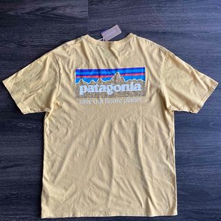 patagonia - Patagonia メンズ P-6ロゴ レギュラーフィット コットン Tシャツ