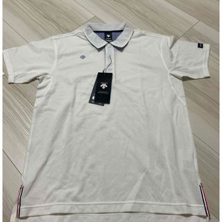デサント(DESCENTE)のDESCENTE メンズポロシャツ XL ホワイト(ポロシャツ)