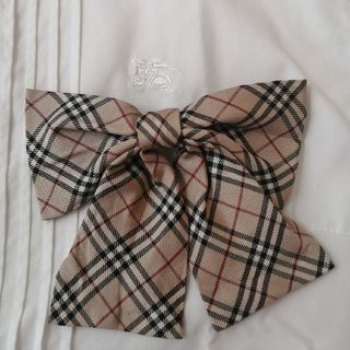 BURBERRY - BURBERRY ノバチェック リボンタイ シルク　
