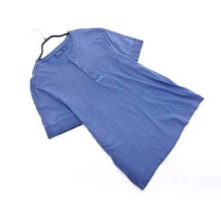 ラルフローレン(Ralph Lauren)のPOLO RALPH LAUREN ポロ ラルフローレン ヘンリーネック カットソー sizeL/紺 ■◆ レディース(カットソー(半袖/袖なし))