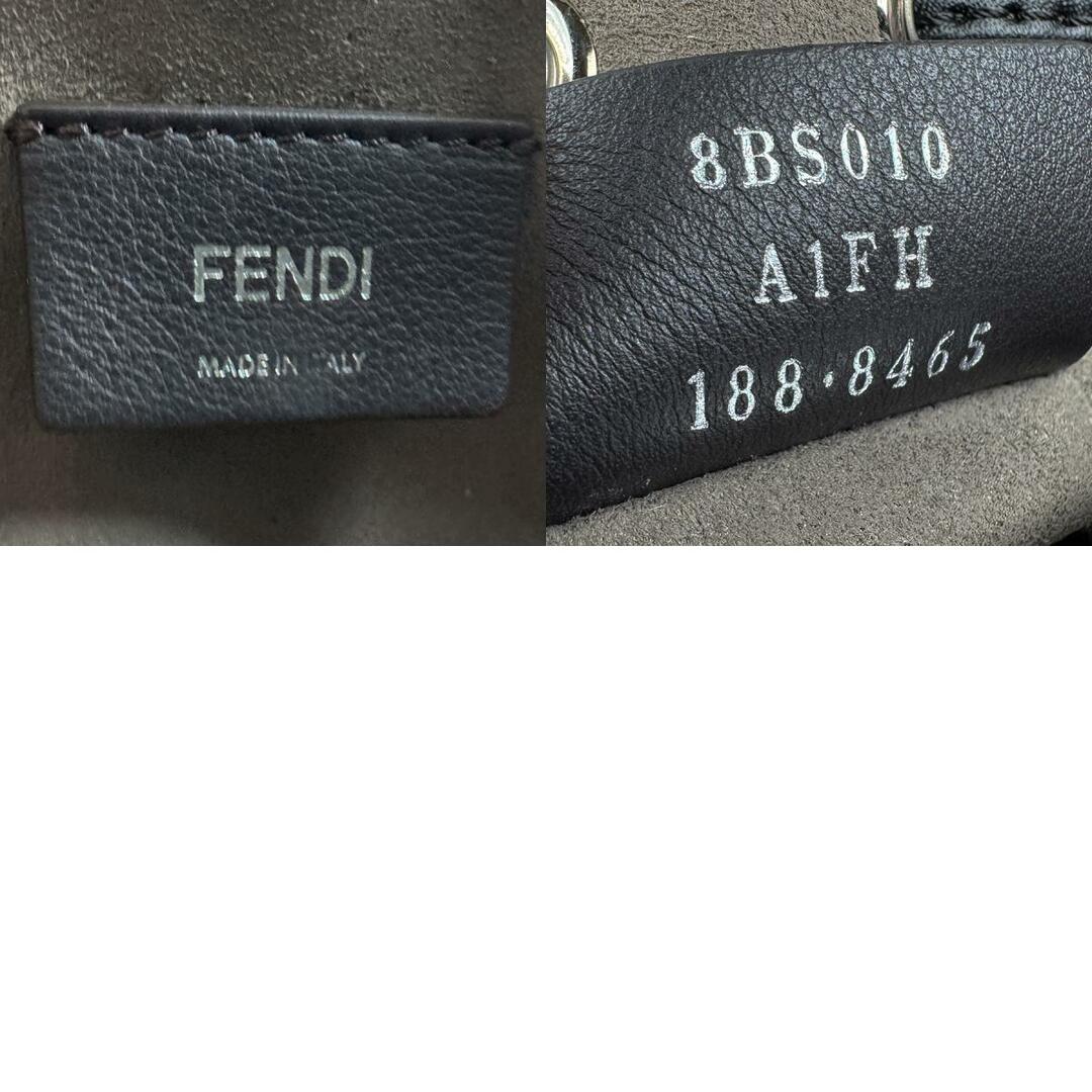 FENDI(フェンディ)のフェンディ FENDI ハンドバッグ ミニ モントレゾール レザー/フェイクパール ブラック レディース 8BS010 A1FH 送料無料【中古】 z5256 レディースのバッグ(ハンドバッグ)の商品写真