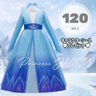 Disney - 120cm★エルサドレス　長袖　ディズニープリンセス　アナ雪2