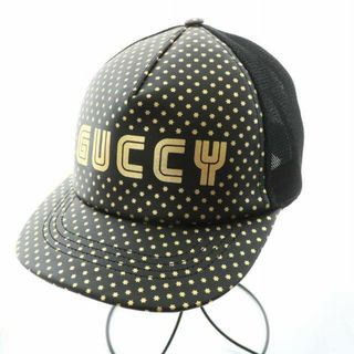 グッチ(GUCCI)のグッチ SEGA ベースボールキャップ 帽子 メッシュ M 黒 426887(キャップ)