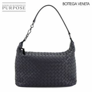 BOTTEGA VENETA - 新品同様 ボッテガ ヴェネタ BOTTEGA VENETA イントレチャート ハンド バッグ レザー ネイビー Hand Bag 90280555