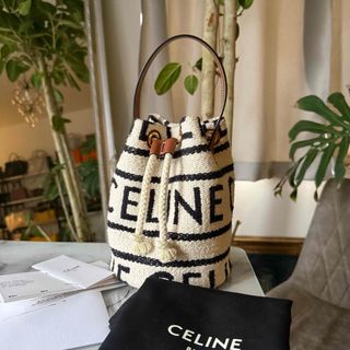 CELINE - CELINE セリーヌ ティーン ドローストリング ハンドバッグ