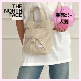 THE NORTH FACE - 【新品】韓国限定　ノースフェイス　バケットバッグ　ミニ　ホワイトサンド