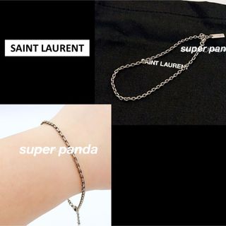 SAINT LAURENT - サンローラン ブレスレット シルバー シンプル 未使用