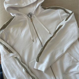 HERMES - エルメス　パーカー ホワイトLサイズ