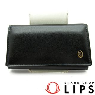 カルティエ(Cartier)のカルティエ キーケース6  レザー レディース ブラック【中古】(キーホルダー)