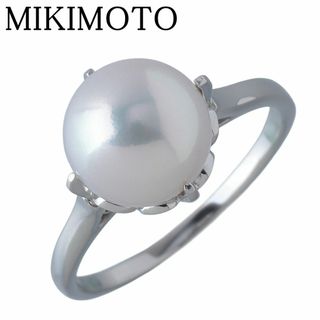 ミキモト(MIKIMOTO)のミキモト パール リング アコヤパール8.5mm 約9号 Pt950 新品仕上げ済 MIKIMOTO【22261】(リング(指輪))
