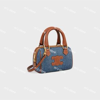 セリーヌ(CELINE)の新品 定価以下 CELINE セリーヌ ミニ ボストン トリオンフ デニム(ハンドバッグ)