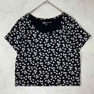 ユニクロ(UNIQLO)の美品 UNIQLO × PAUL & JOE 花柄 半袖 Tシャツ XXL(Tシャツ(半袖/袖なし))