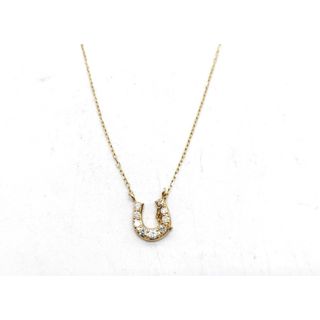 エテ(ete)のete ダイヤ K10 ネックレス　ゴールド　金　ホースシュー(ネックレス)