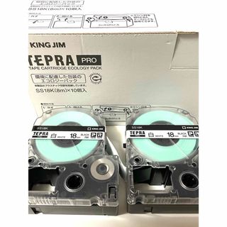 キングジム(キングジム)のキングジム　テプラテープ18mm白　2個セット(オフィス用品一般)