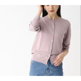 OPAQUE.CLIP - 【タグ付き新品】 オペークドットクリップ ドライUVカーディガン ピンク