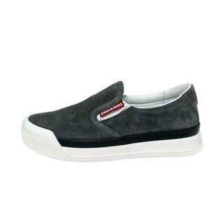 DSQUARED2 - DSQUARED2(ディースクエアード) スリッポン 40 メンズ新品同様  - ダークグレー×白×黒