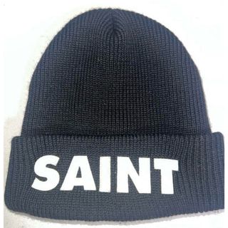 レディメイド(READYMADE)のSAINT Mxxxxxx 黒ビーニー　正規品　SAINT MICHAEL(ニット帽/ビーニー)
