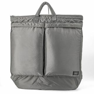 PORTER - Z373【ポーター／タンカー】ヘルメットバッグ　ショルダーバッグ　シルバーグレー