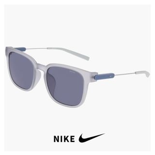 ナイキ(NIKE)の【新品】 ナイキ サングラス if1019 012 ESSENCE FLOW LB NIKE メンズ レディース ユニセックス モデル キャンプ アウトドア 運転 ドライブ ゴルフ ランニング uvカット スポーツサングラス タウンユース マットウルフグレー/ブルー(サングラス/メガネ)