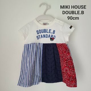 DOUBLE.B - ミキハウス ダブルビー トップス 90cm　チュニック ペイズリー ストライプ