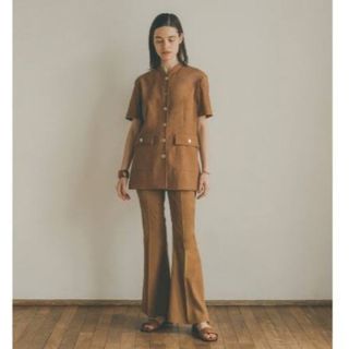CLANE - CLANE CORDUROY STAND COLLAR SHIRT