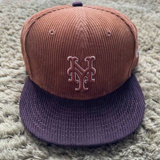 ニューエラ(NEW ERA)の59FIFTY MLB Corduroy コーデュロイ メッツ 7 3/8(キャップ)