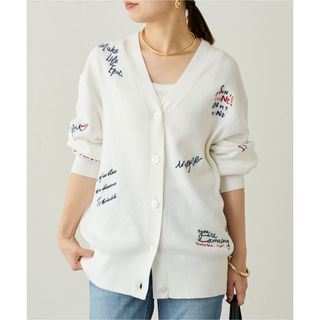 Loungedress - Loungedress ラウンジドレス 刺繍KNカーデ ホワイト 新品 未開封