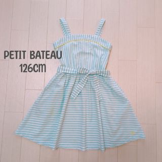 PETIT BATEAU プチバトー ボーダーキャミソール ワンピース