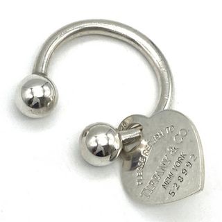 Tiffany & Co. - ティファニー Tiffany&Co. リターントゥ キーリング SV925 20.2g シルバー ハート タグ キーホルダー ユニセックス【中古】