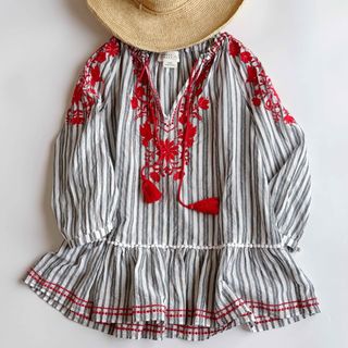 kate spade NEW YORK - kate spade broome street 刺繍ブラウス ケイトスペード