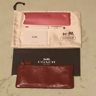 COACH - COACHコーチボールペン美品　コーチペンケース中古品　COACH2点セット