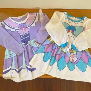 BANDAI - 【プリキュア❣️】なりきりドレスワンピース👗2枚セット🧡