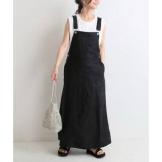 スローブイエナ(SLOBE IENA)の✴︎美品✴︎ SLOBE IENA リネンジャンパースカート　40 オールインワン(サロペット/オーバーオール)