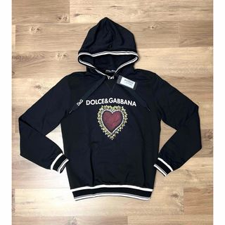 DOLCE&GABBANA - 新品タグ付き DOLCE&GABBANA ロゴ＆ハートプリント パーカー