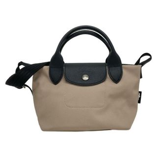 ロンシャン(LONGCHAMP)のLONGCHAMP(ロンシャン) ショルダーバッグ ル プリアージュ エナジー L1500HSR538 ピンクベージュ×黒 2way/ミニバッグ レザー(ショルダーバッグ)