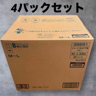 カオウ(花王)の未開封品　花王　リリーフ　超うすパンツ　まるで下着　M〜L38枚　4パック(日用品/生活雑貨)