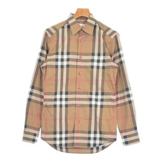 BURBERRY - BURBERRY バーバリー カジュアルシャツ XS 茶 【古着】【中古】【送料無料】