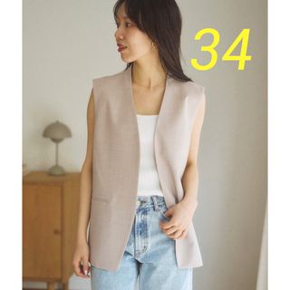 Plage - 新品タグ付き＊Plage calla lily ジレ ベージュ《34》