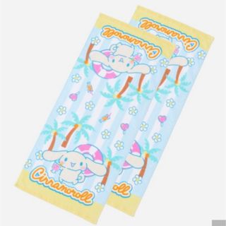 シナモロール(シナモロール)の《シナモロール》1P シャーリング染料プリントドFT(タオル/バス用品)