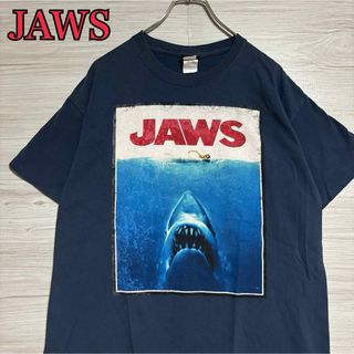 ディズニー(Disney)の【両面デザイン】JAWS ジョーズ　Tシャツ　Lサイズ　ムービー　映画　レア(Tシャツ/カットソー(半袖/袖なし))