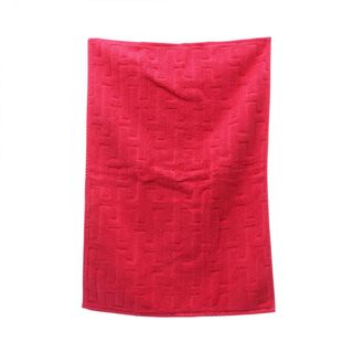 エルメス(HERMES)のエルメス HERMES ゲストタオル ステアーズ ハイビスカス タオル 衣料品 コットン レディース ピンク系 【中古】(タオル/バス用品)