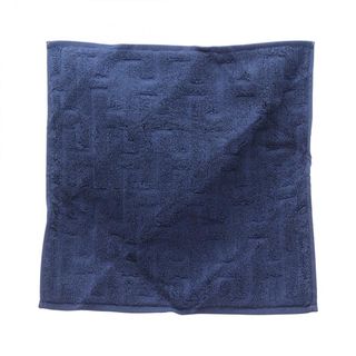 エルメス(HERMES)のエルメス HERMES カレタオル ステアーズ マリン タオル 衣料品 コットン メンズ レディース ネイビー系 【中古】(タオル/バス用品)