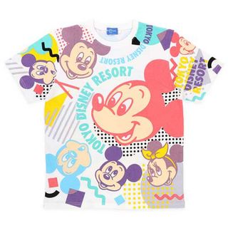 Disney - ディズニー TDL TDS ミッキー 総柄 半袖 Tシャツ L