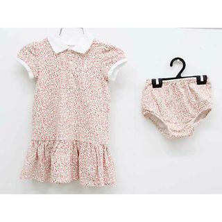 ラルフローレン(Ralph Lauren)のラルフローレン 半袖ワンピース 80cm キッズ 女児 ピンク系【中古】【新入荷!】■(ワンピース)