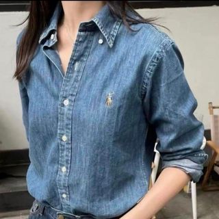 ポロラルフローレン(POLO RALPH LAUREN)の山下智久着 完売 ポロラルフローレン M程度 デニムボタンダウンシャツ(シャツ/ブラウス(長袖/七分))