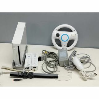 ウィー(Wii)の【現状品】Nintendo Wii 本体 (RVL-001) ホワイト(家庭用ゲーム機本体)