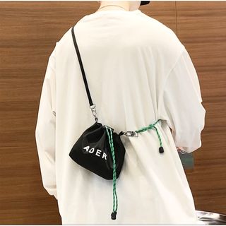 ADER ERROR アダーエラー 巾着 ミニバッグ ショルダーバッグ 黒